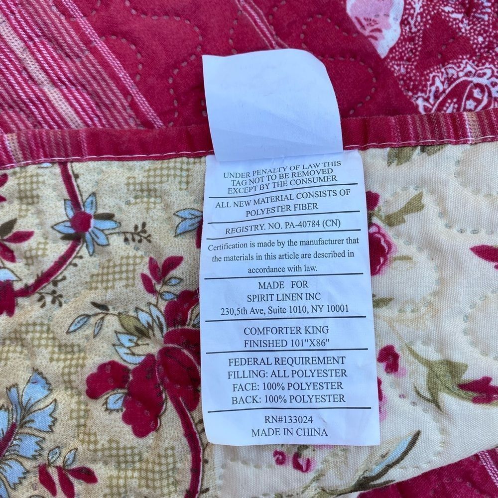 Simple Floral Patchwork Quilt size King - Picture 4 of 7